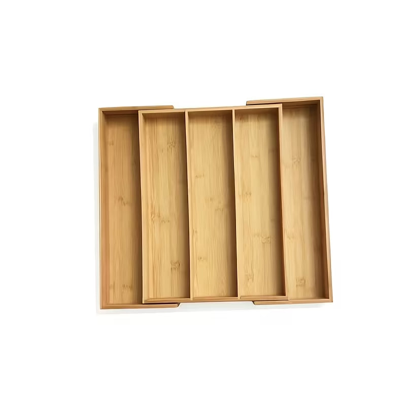 Bamboo Drawer Organizer for Kitchen Utensils