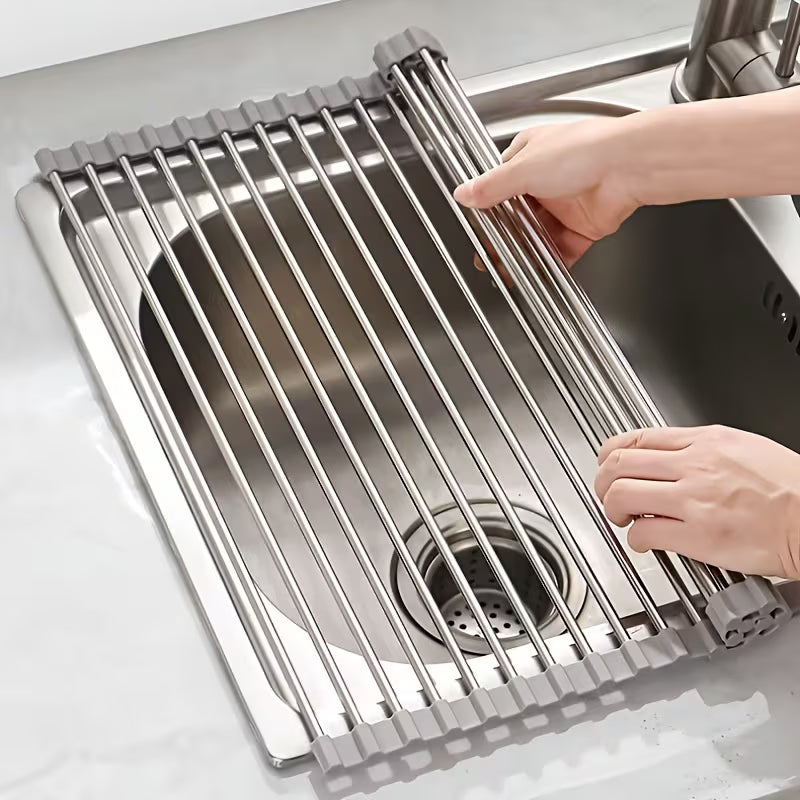 Foldable Dish Drying Rack Over Sink