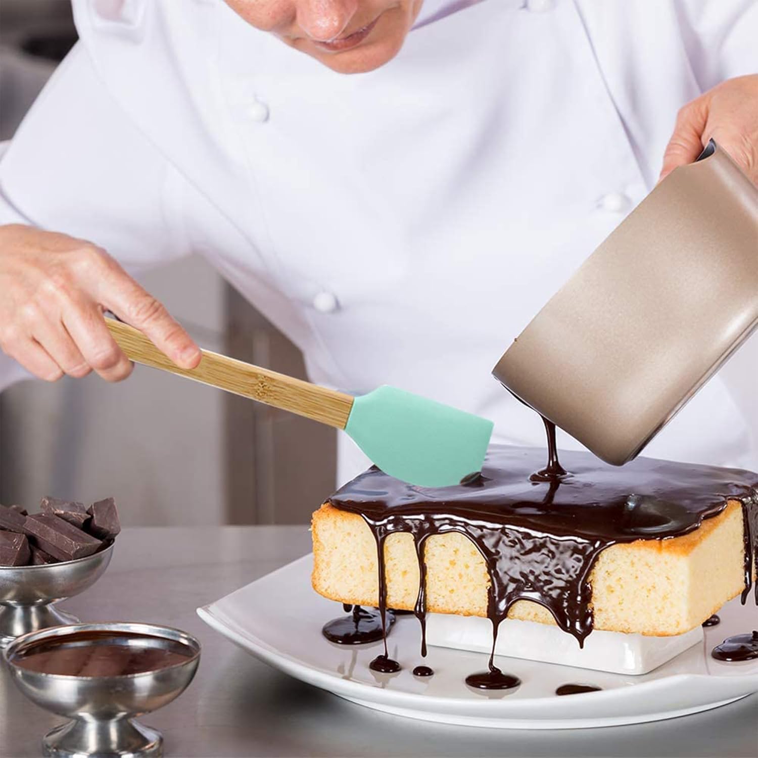 Non-Stick Silicone Spatula Set (5-Piece)