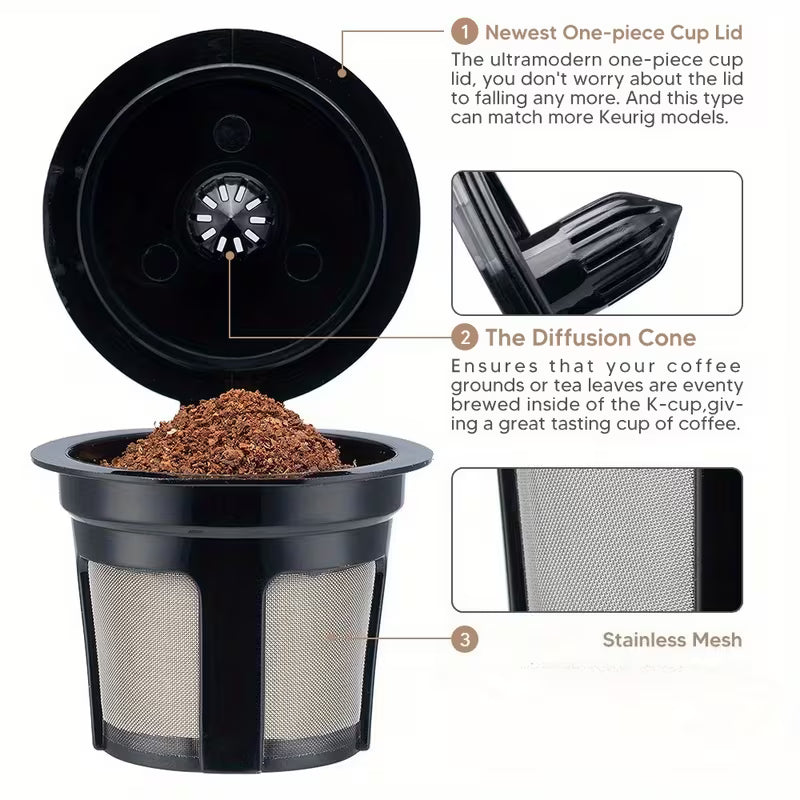 Reusable Coffee Pods for Single Serve Brewers